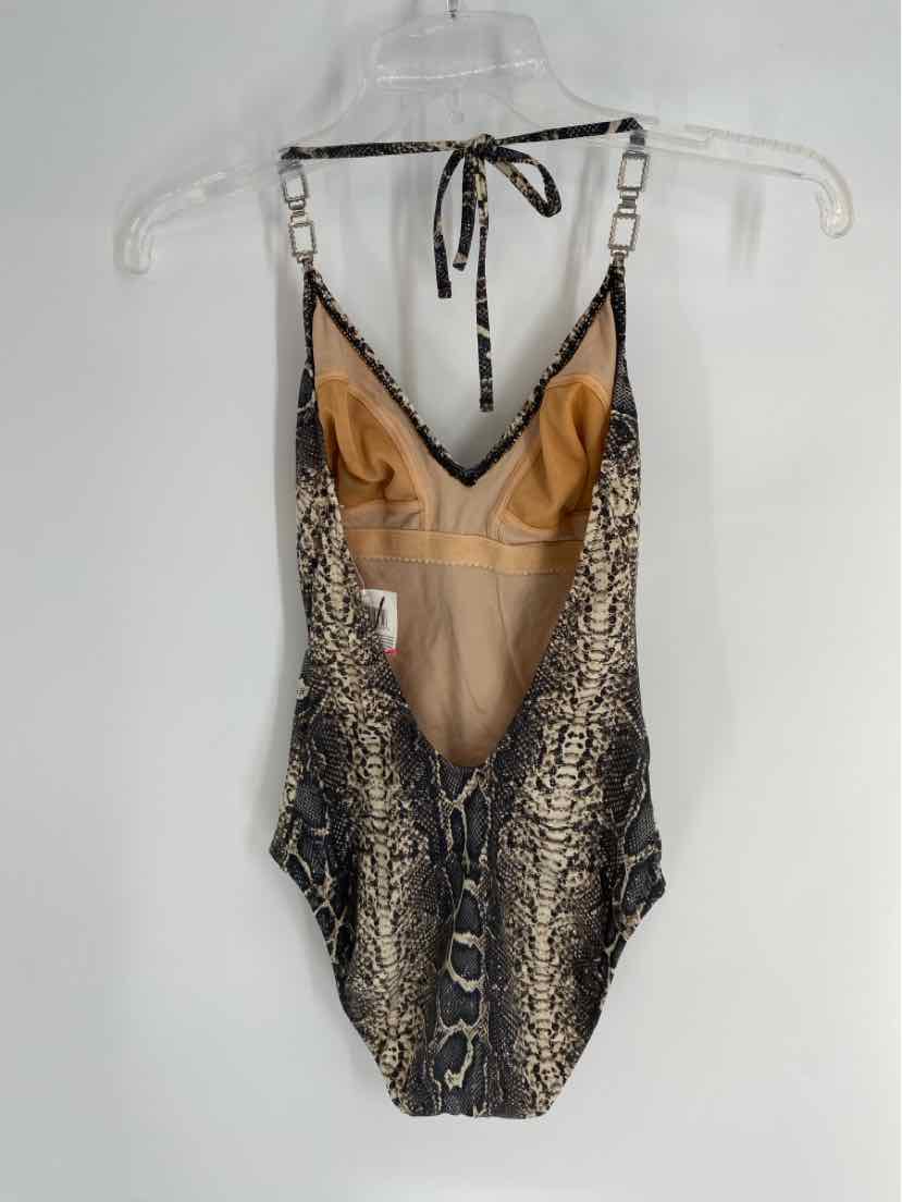 Size 8 SAKS FIFTH AVENUE Tan Swimsuit