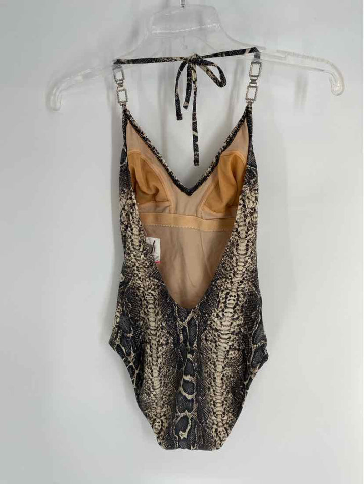Size 8 SAKS FIFTH AVENUE Tan Swimsuit
