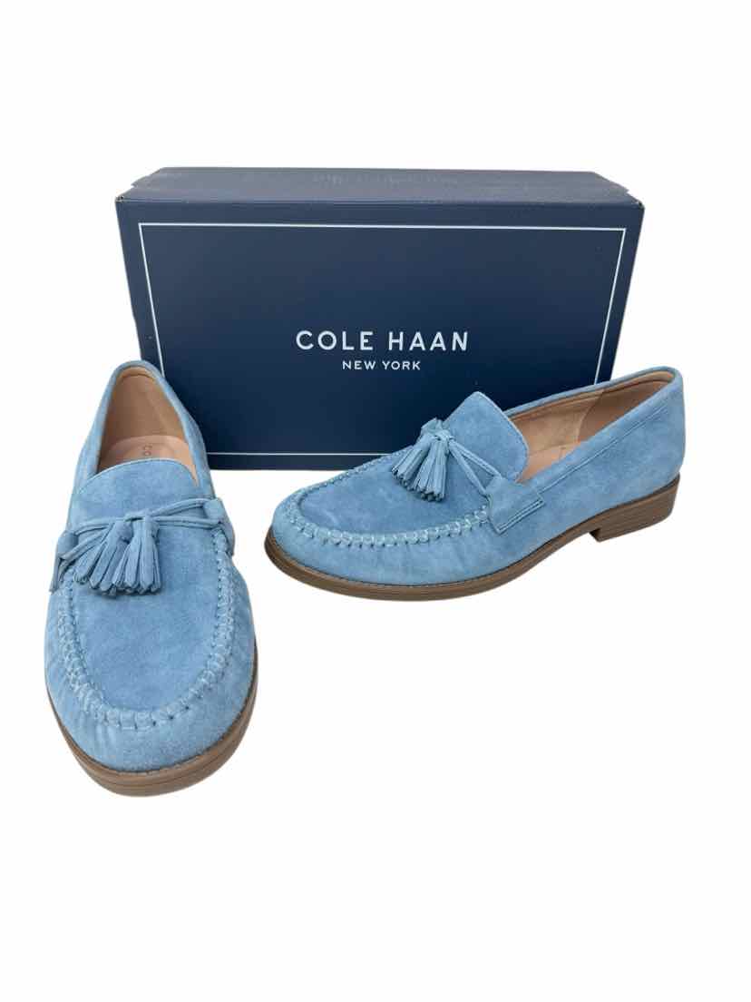 Shoe Size 8.5 Cole Haan Blue Suede Loafers