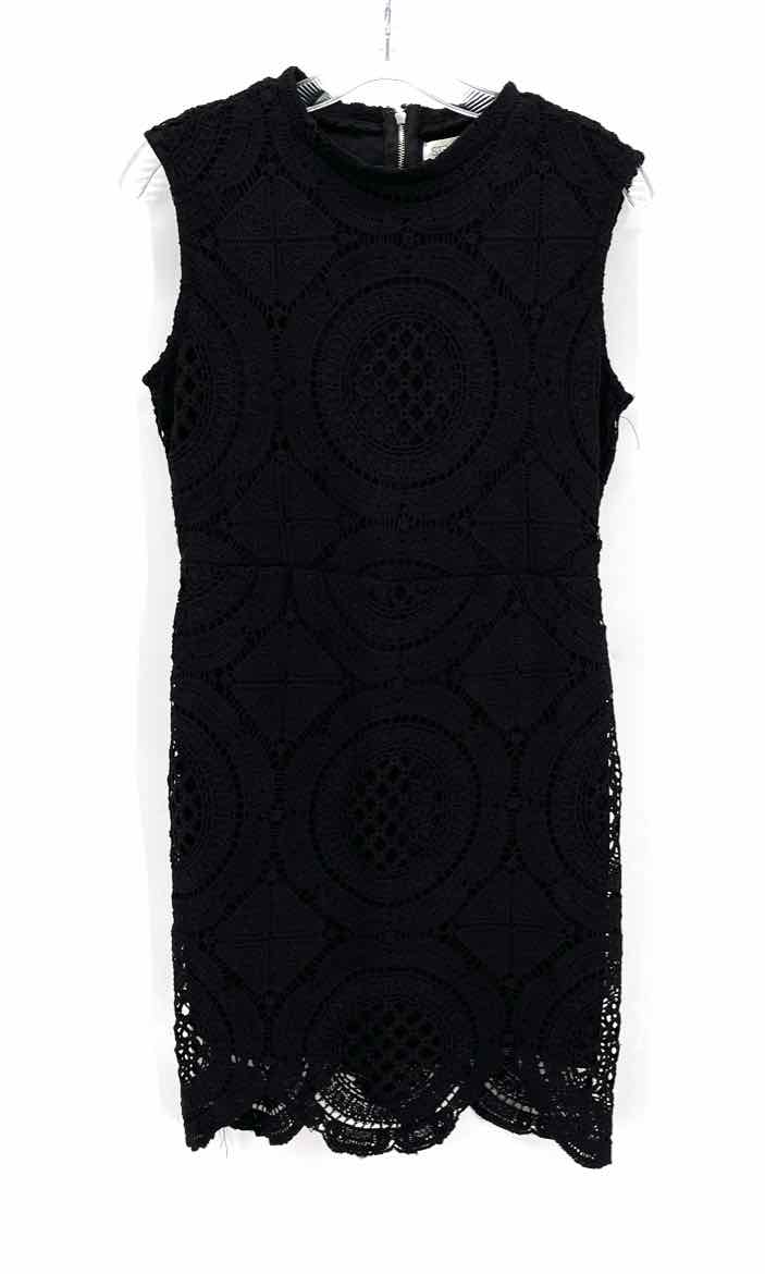 Size L Black Crochet Dress
