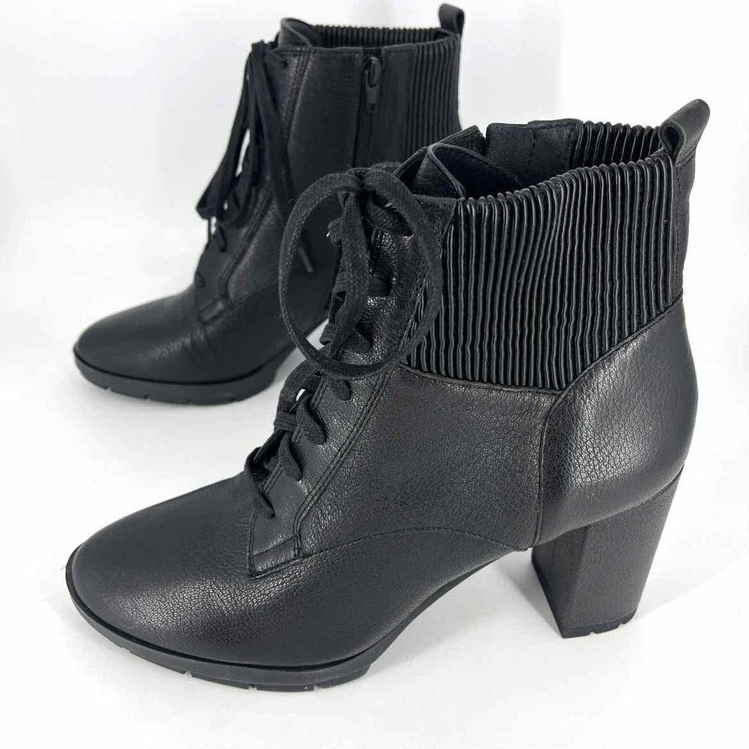 Shoe Size 10 CORSO COMO Black Leather Boots