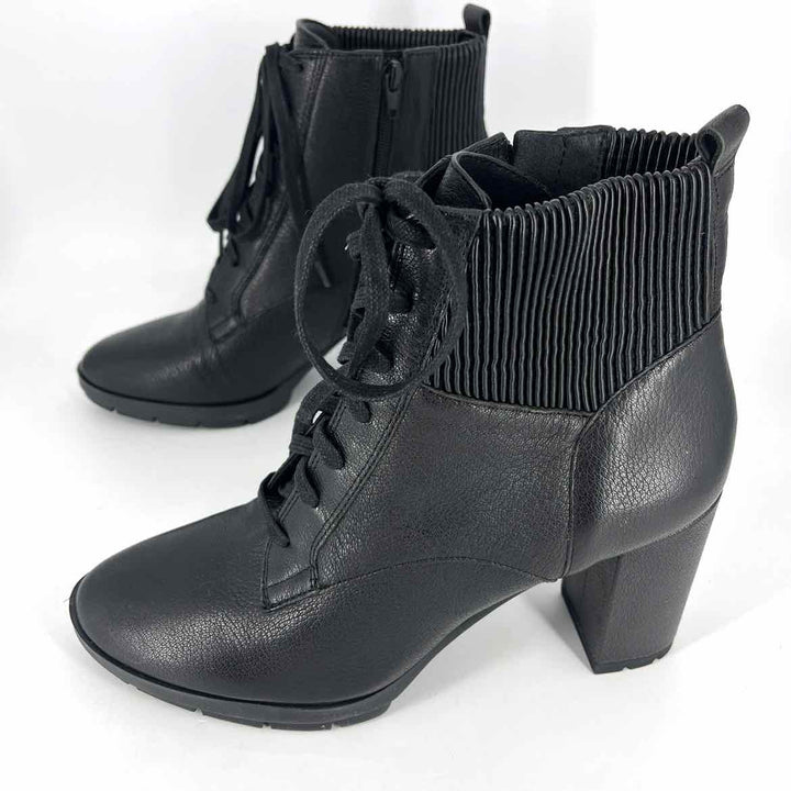 Shoe Size 10 CORSO COMO Black Leather Boots