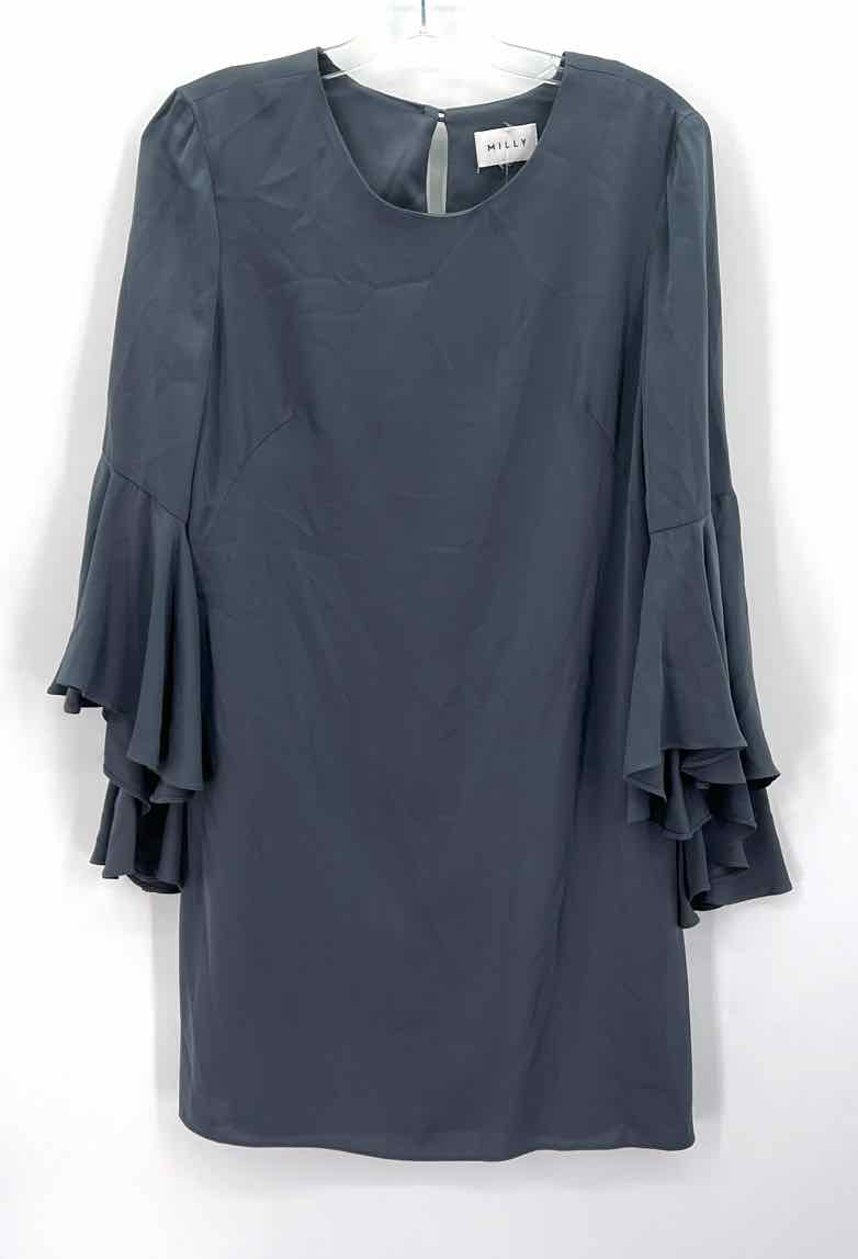Size M MILLY Silver Dress
