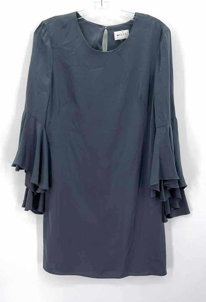 Size M MILLY Silver Dress