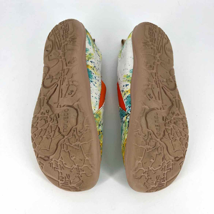 Shoe Size 7.5 White Flats
