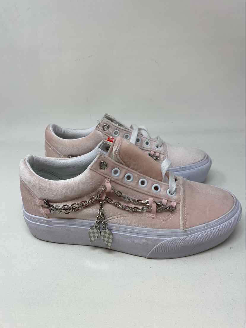 Shoe Size 7.5 Vans Pink Velour Sneakers