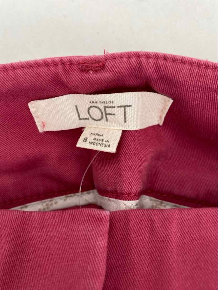 Size 8 LOFT Pink Pants