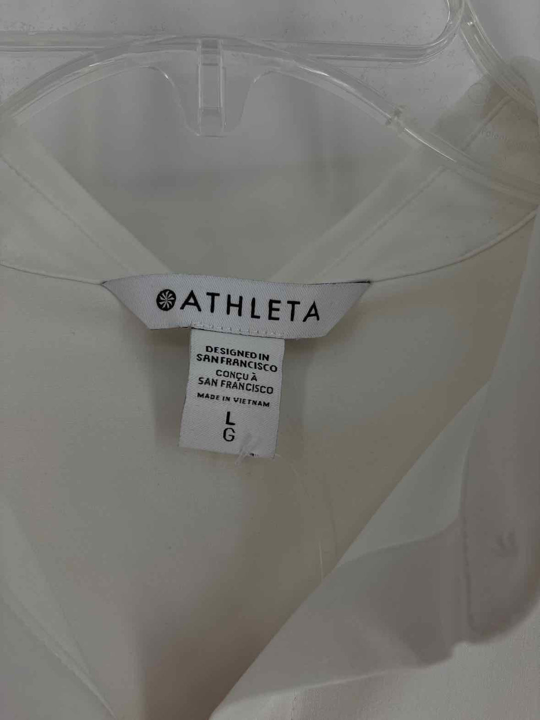 Size L Athleta White Shirt