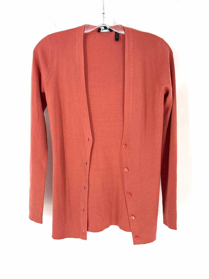Size Petite THEORY Mauve Knit Cardigan