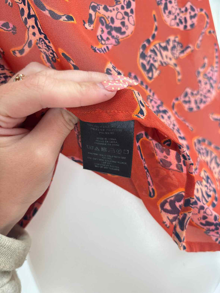 Size 6 MAEVE ORANGE PRINT Shirt