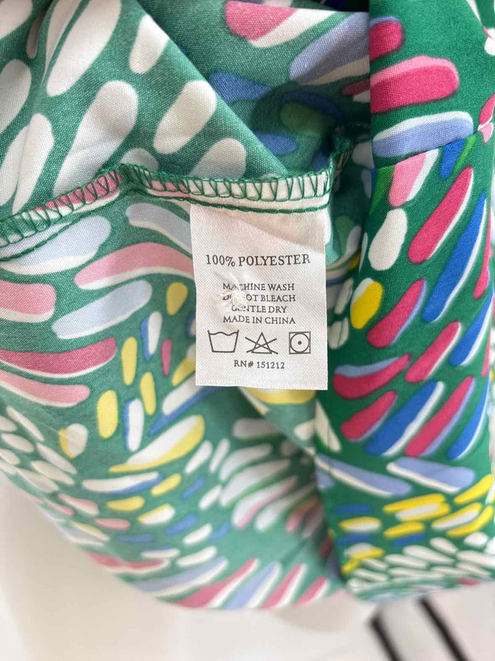Size XL MICHELLE MCDOWELL Green Print Dress
