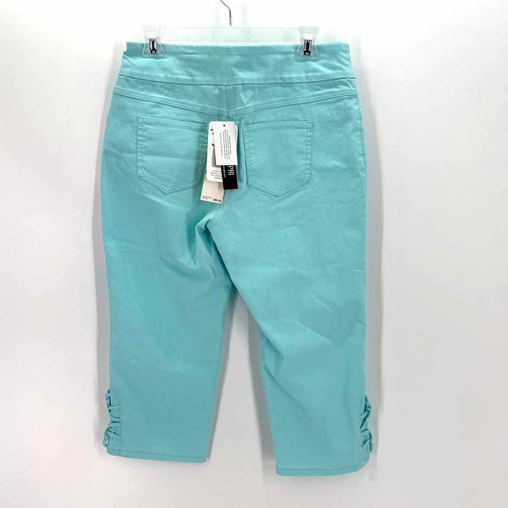 Size 8 Ruby Rd Aqua Twill Pants