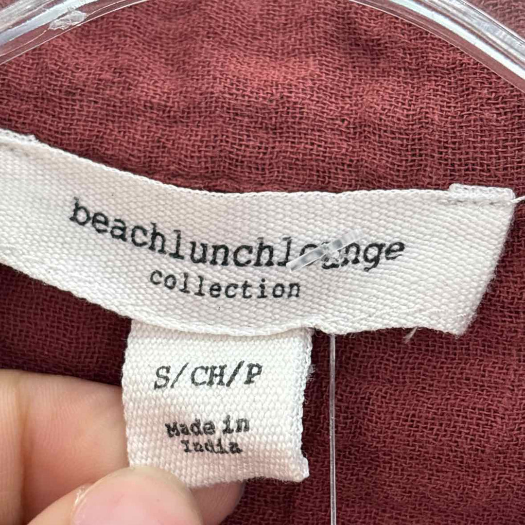 Size S BEACH LUNCH LOUNGE Brown Shirt