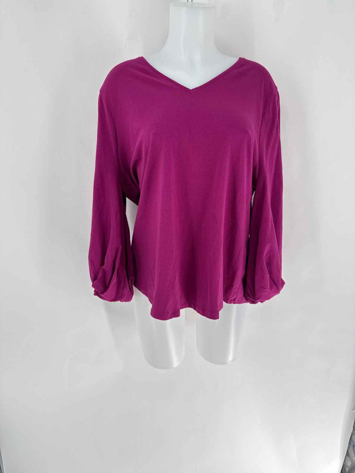 Size XL Chico's Fuschia Cotton Shirt