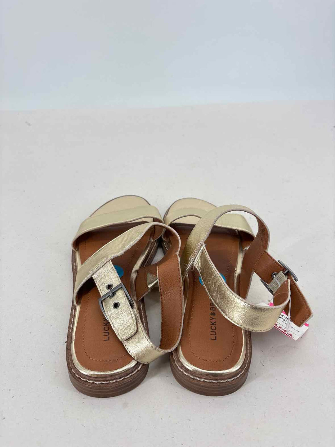 Shoe Size 7.5 LUCKY Gold Sandals