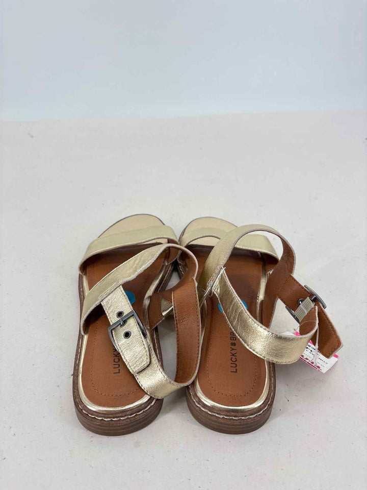 Shoe Size 7.5 LUCKY Gold Sandals