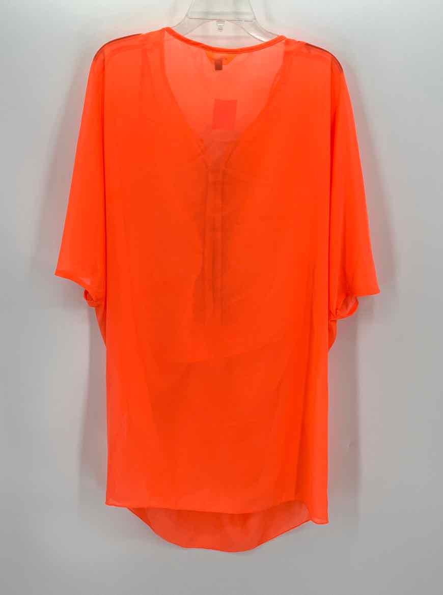 Size M/L Orange Beaded Shirt