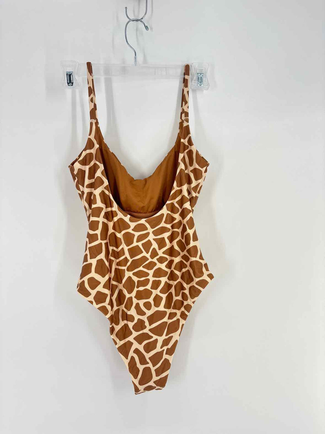 Size M Brown Print Swimsuit