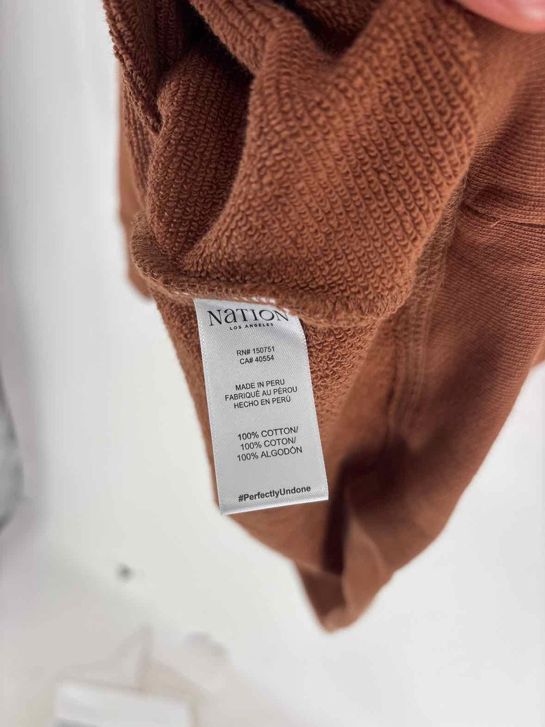 Size L NATION Tan Cotton Dress