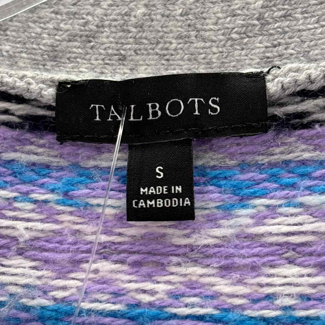 Size S Talbots Multi-Color Knit Cardigan