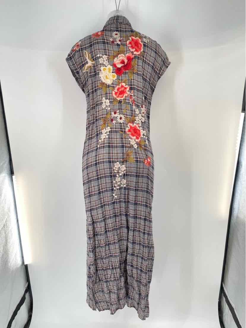 Size S Johnny Was gray print Dress
