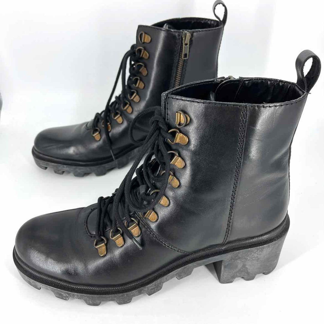 Shoe Size 10 Steve Madden Black Leather Boots