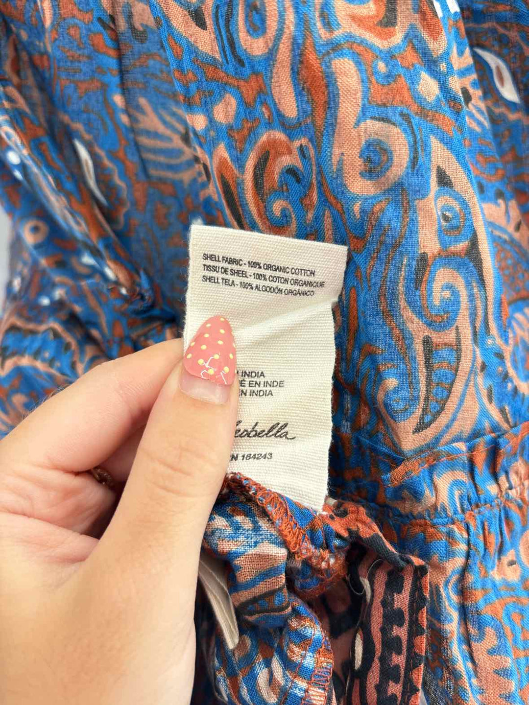 Size M CLEOBELLA Blue Print Shirt