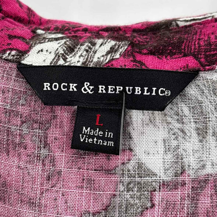 Size L ROCK & REPUBLIC Multi-Color Shirt