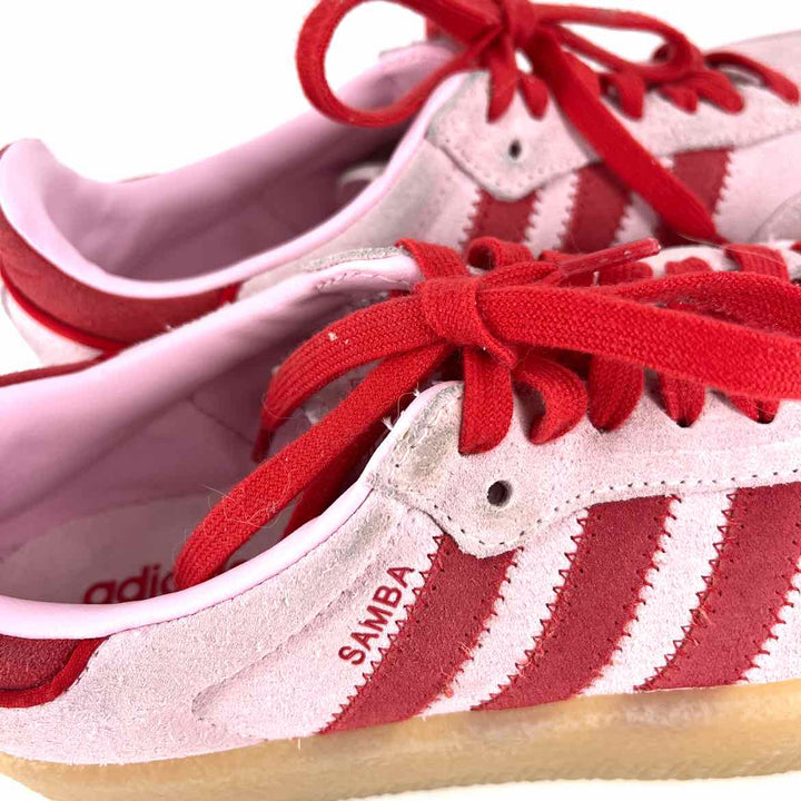 Shoe Size 7 Adidas Pink Suede Sneakers