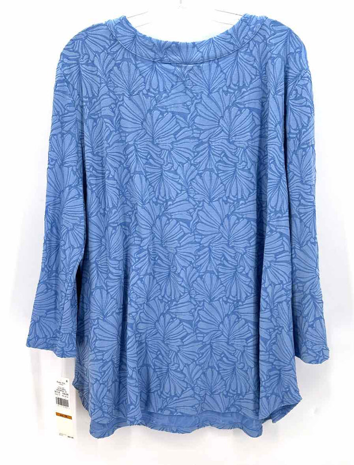 Size 3X Ruby Rd Light Blue Shirt