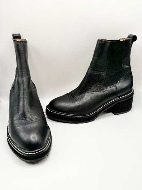 Shoe Size 8 MADEWELL Black Leather Boots