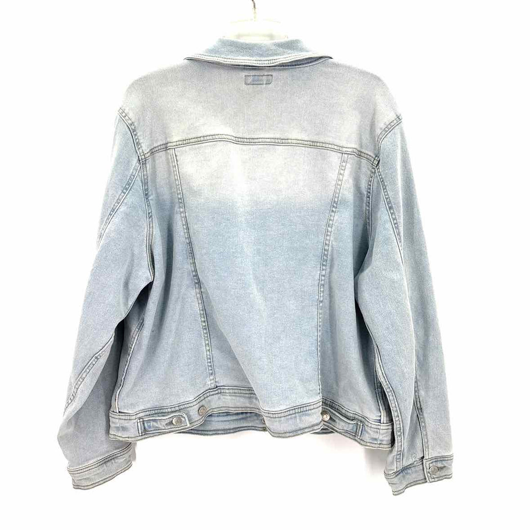 Size 2X AVA & VIV Light Blue Denim Jacket