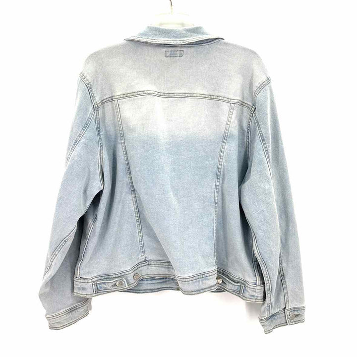 Size 2X AVA & VIV Light Blue Denim Jacket