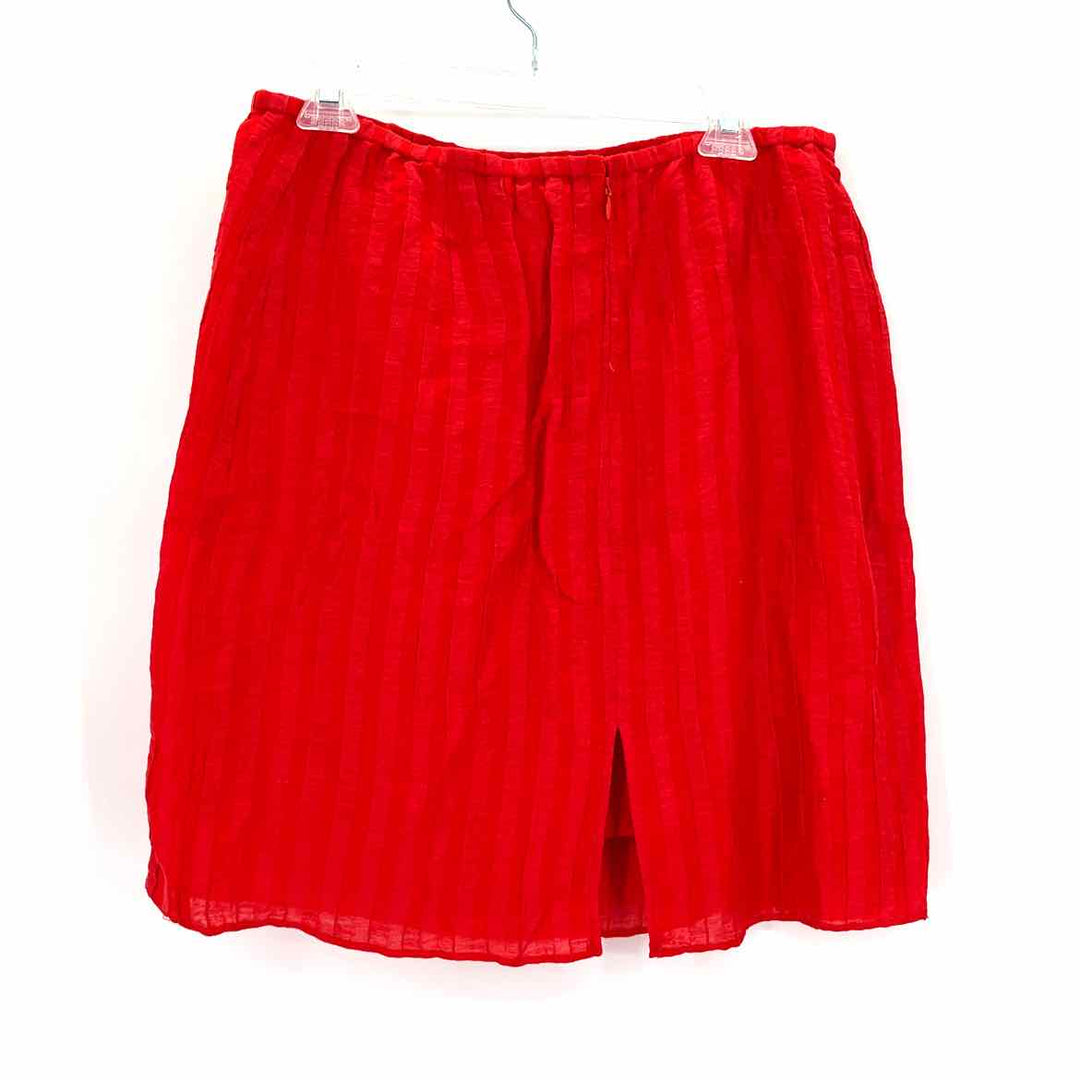 Size 8 J Crew Red Skirt