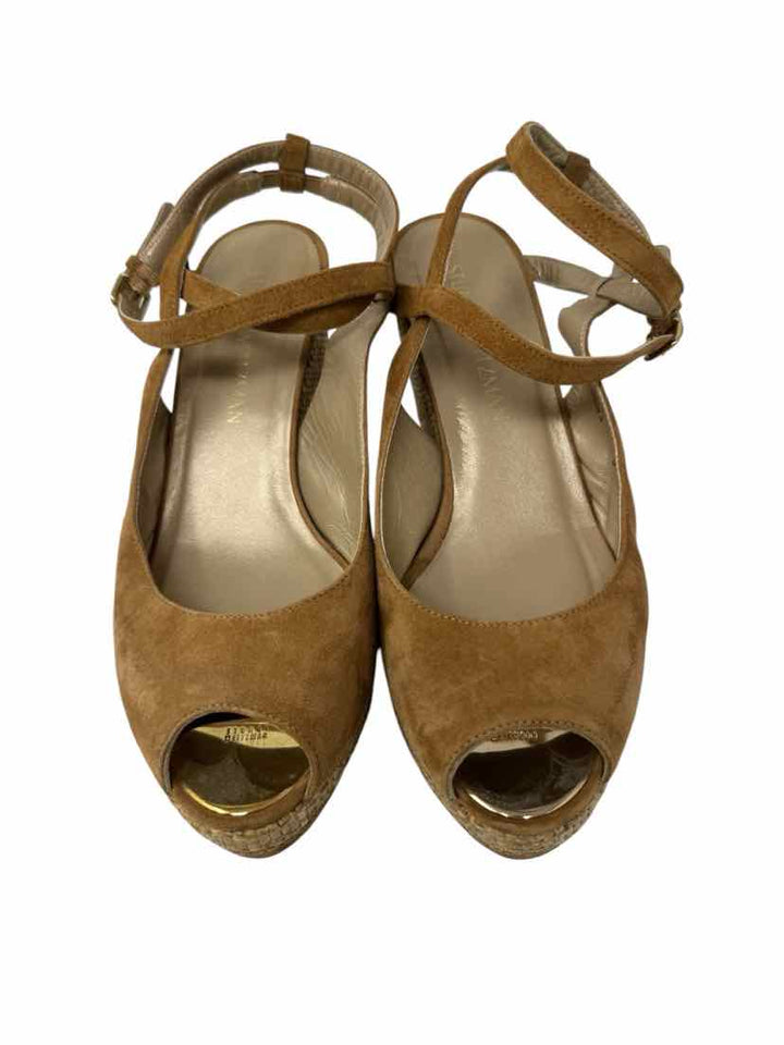 Shoe Size 9 Stuart Weitzman Tan Suede Pumps