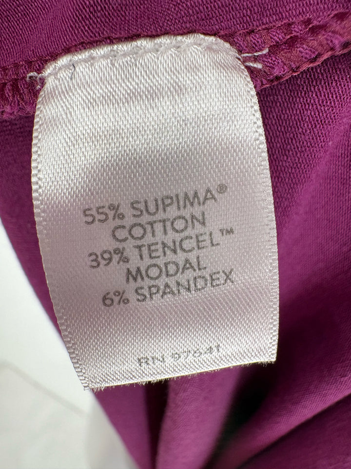 Size XL J JILL Fuschia Cotton Shirt