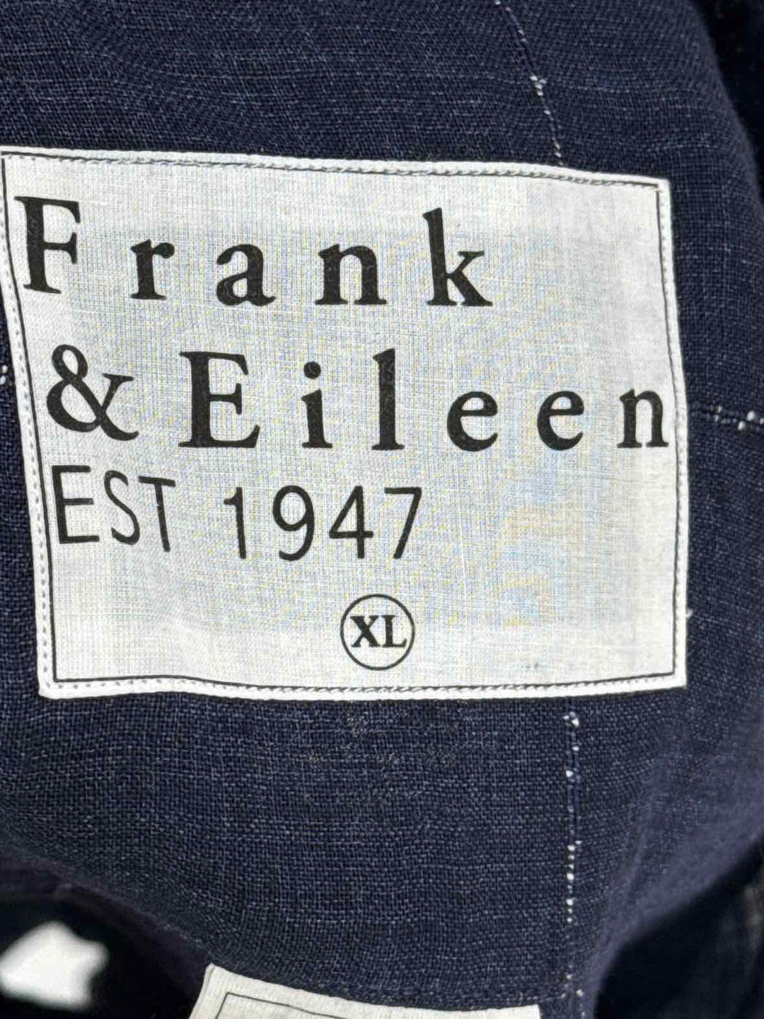 Size XL FRANK & EILEEN Navy Print Dress