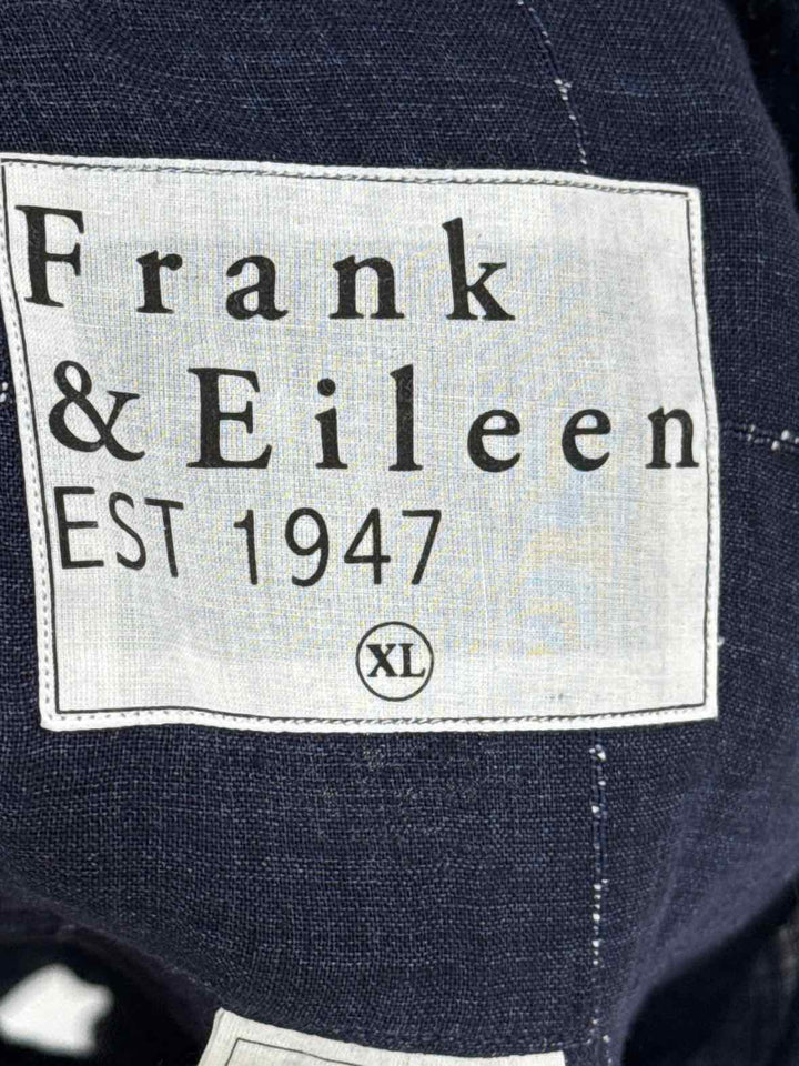 Size XL FRANK & EILEEN Navy Print Dress