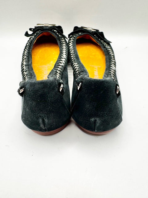 Shoe Size 8 Black Suede Flats