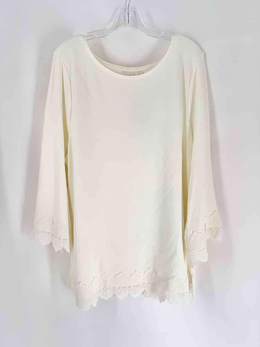 Size XL Chico's Cream Shirt
