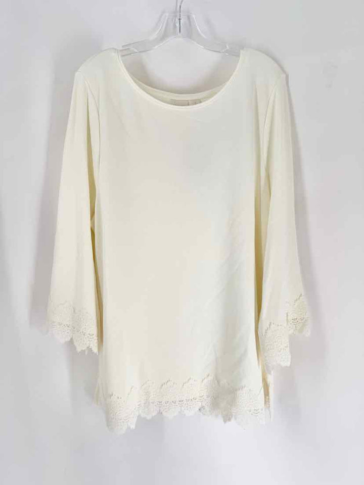 Size XL Chico's Cream Shirt