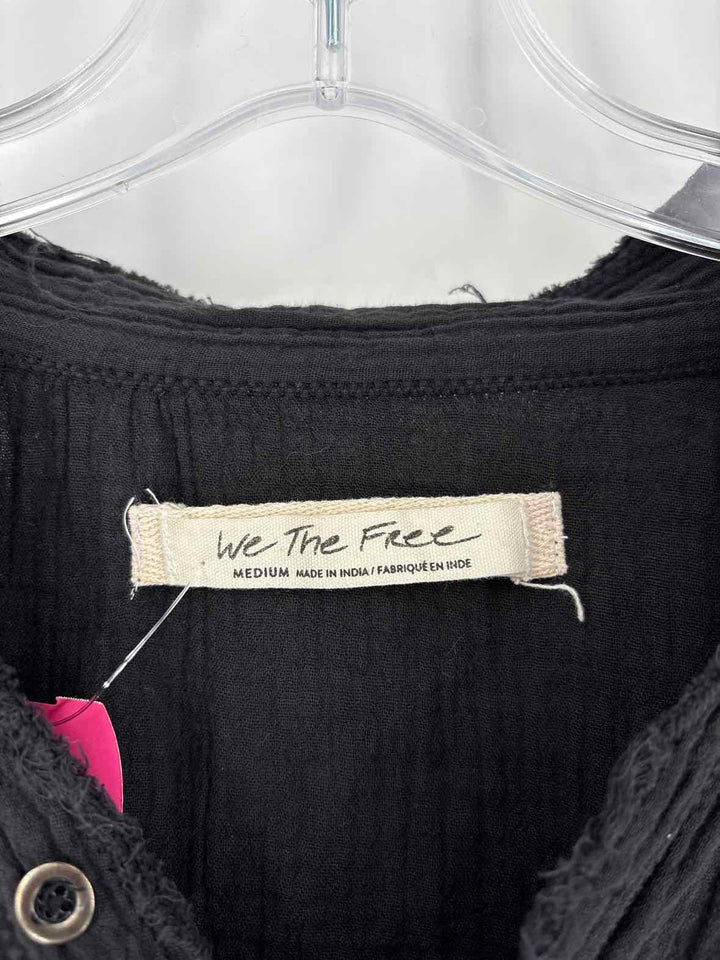 Size M WE THE FREE Black Cotton Shirt