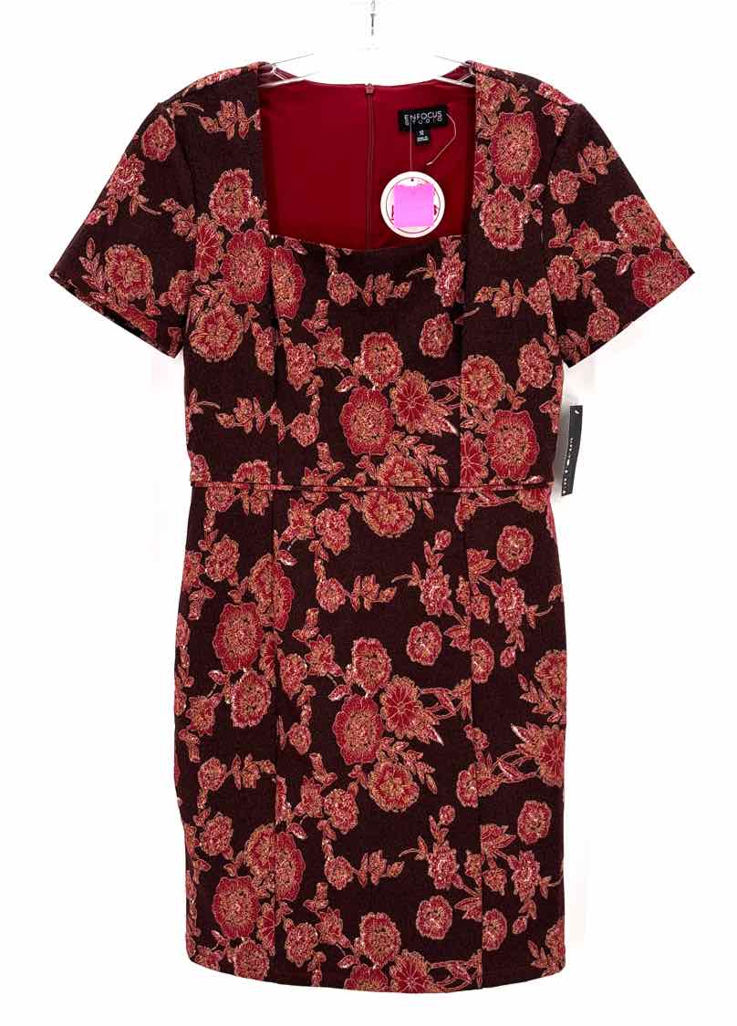 Size 12 ENFOCUS Burgundy Dress
