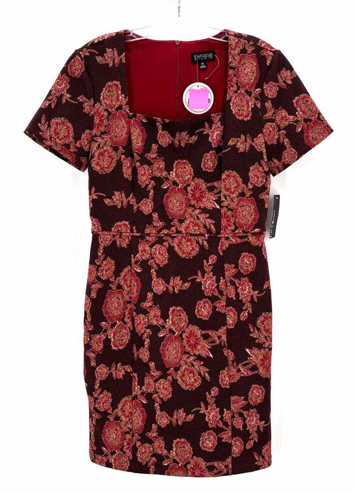 Size 12 ENFOCUS Burgundy Dress