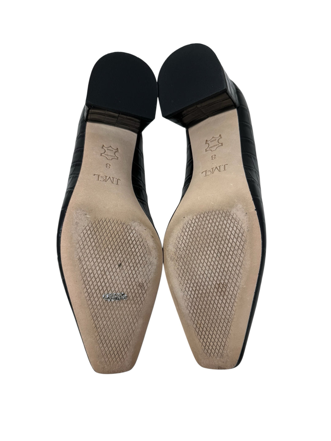 Shoe Size 8 J MCLAUGHLIN Black Leather Pumps