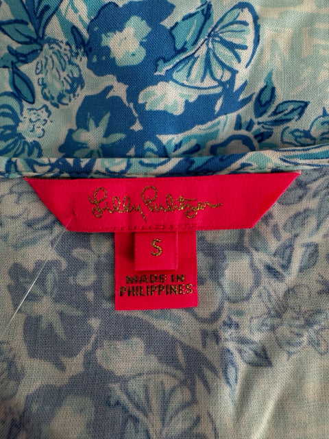 Size S Lilly Pulitzer Blue Print Dress