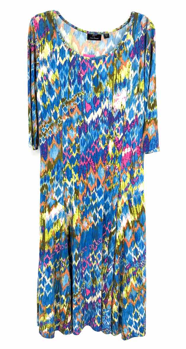 Size XL NINA LEONARD Multi-Color Dress