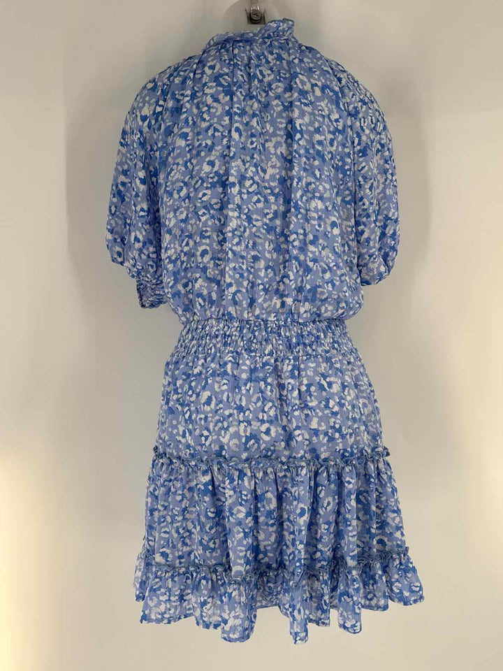 Size M ENTRO Blue Print Dress
