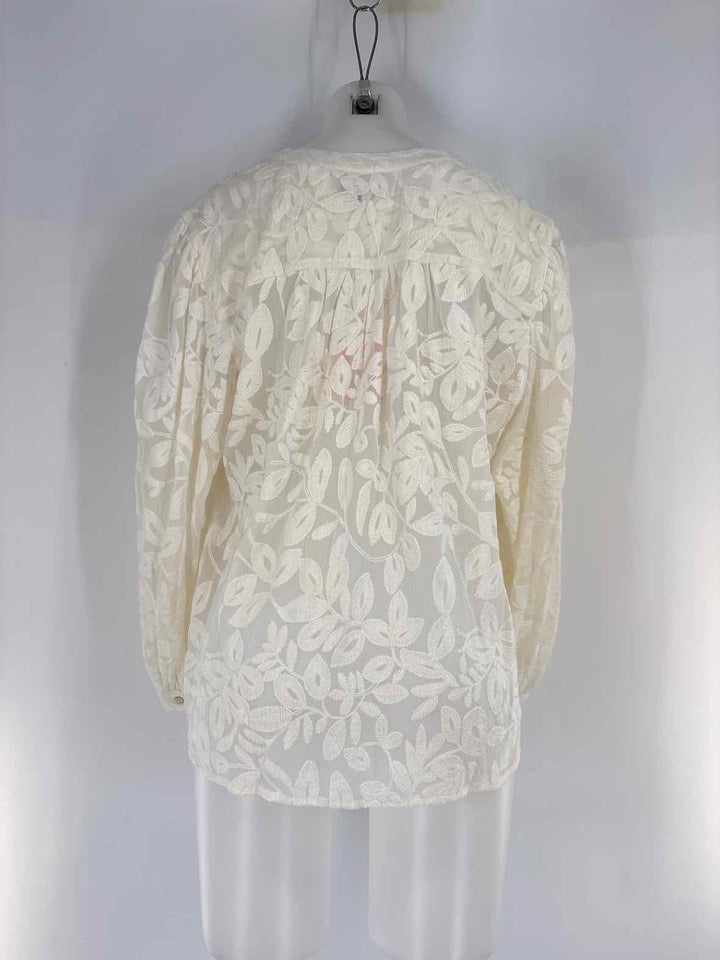 Size 12 Chico's Cream Shirt