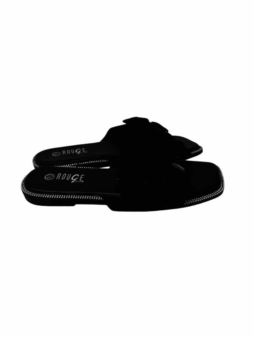 Shoe Size 7.5 ROUGE Black Sandals